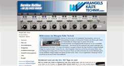 Desktop Screenshot of mangels-kaeltetechnik.de